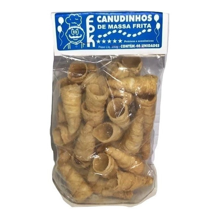 Canudinhos De Massa Frita Para Rechear C/40un - Fpk em Oferta na Shopee