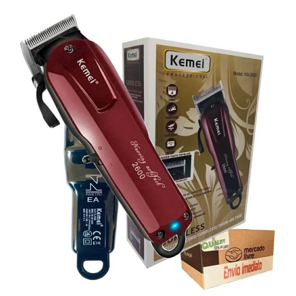 maquina cortar cabelo profissional kemei 2600 sem