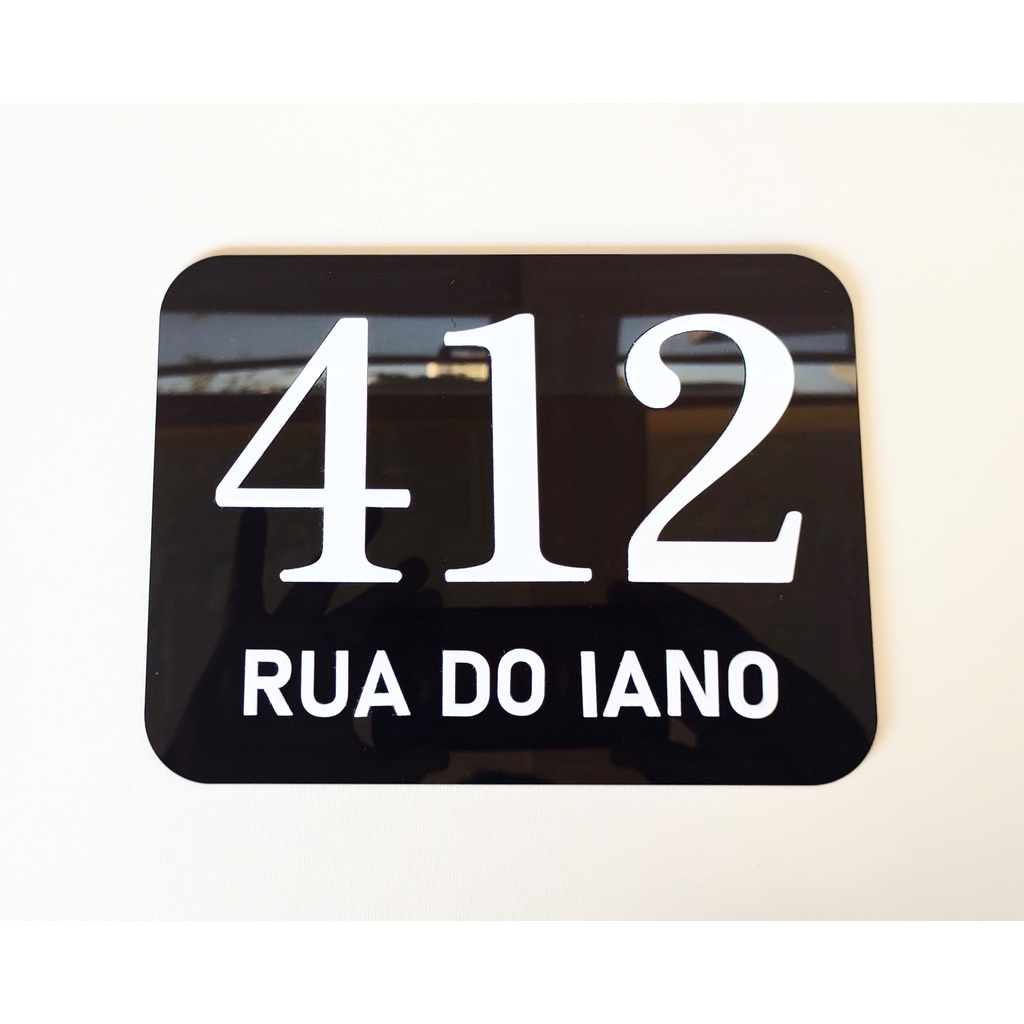 Placa De Endereço e Número Para Casas, Empresa e Condomínio