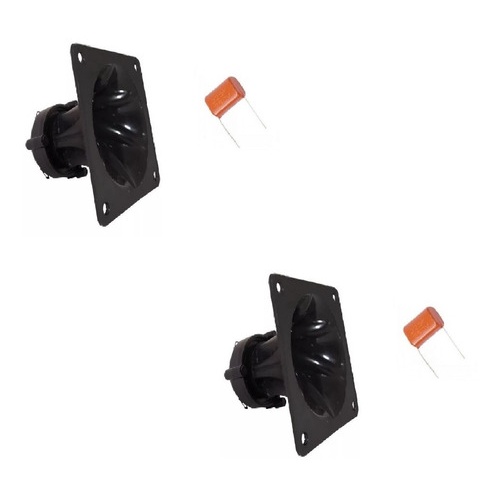 2 Tweeter Piezoeletrico + 2 Capacitores Tweeter