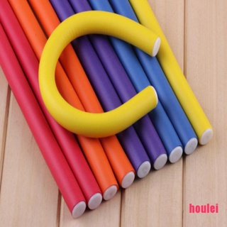 【 houlei 】 10pcs Modelador De Cabelo Flexível De Vareta De Enrolamento Curvador Espuma Macia Bendy em Oferta na Shopee