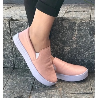 Tênis Feminino Moleca Slip On Confortável Basico Promoção