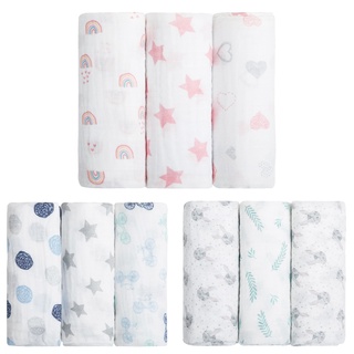 Fralda De Pano Com Bainha Papi Soft Swaddle 80 X 80cm Com 3 Peças