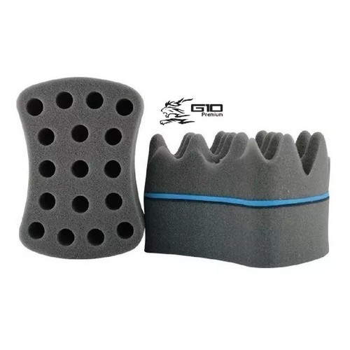 G10 - Esponja de Cabelo Bucha Nudred 2 Em 1 Casca De Ovo E Furo 12 16 E 20mm
