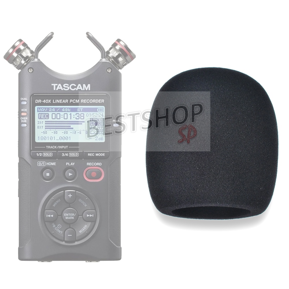 Espuma Capinha gravador Tascam Dr40 Dr-40 pop-filter anti vento ruído ...