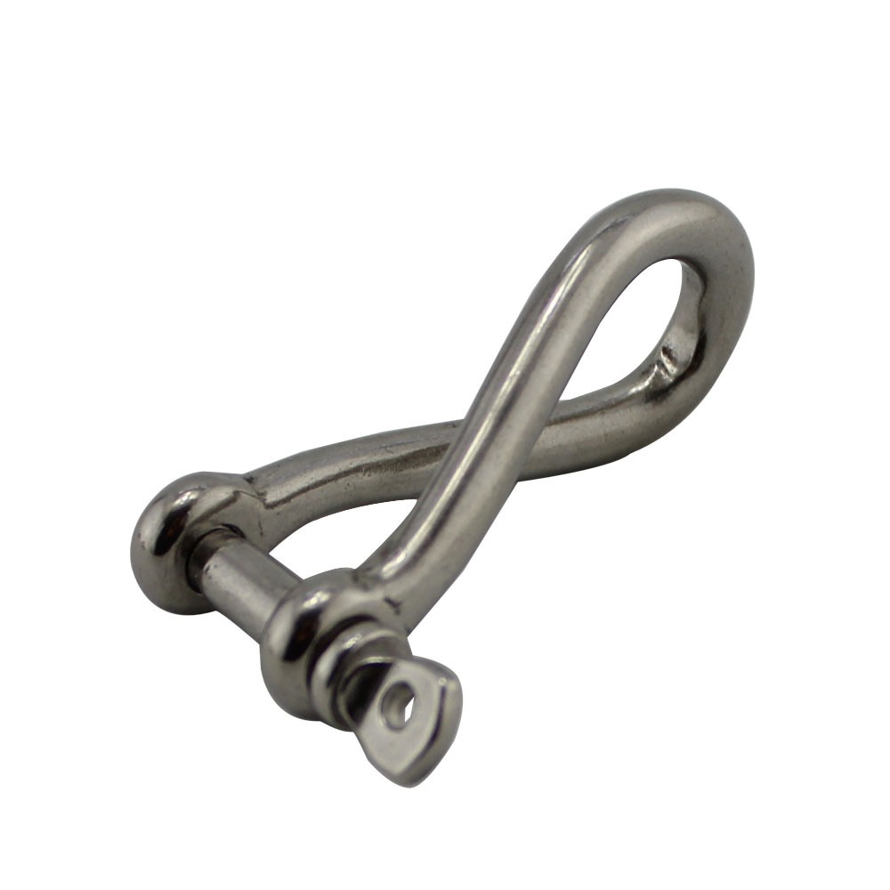 Tornel Manilha Longa Torcida Em Aço Inox 10 X 60Mm Max 37 Kn