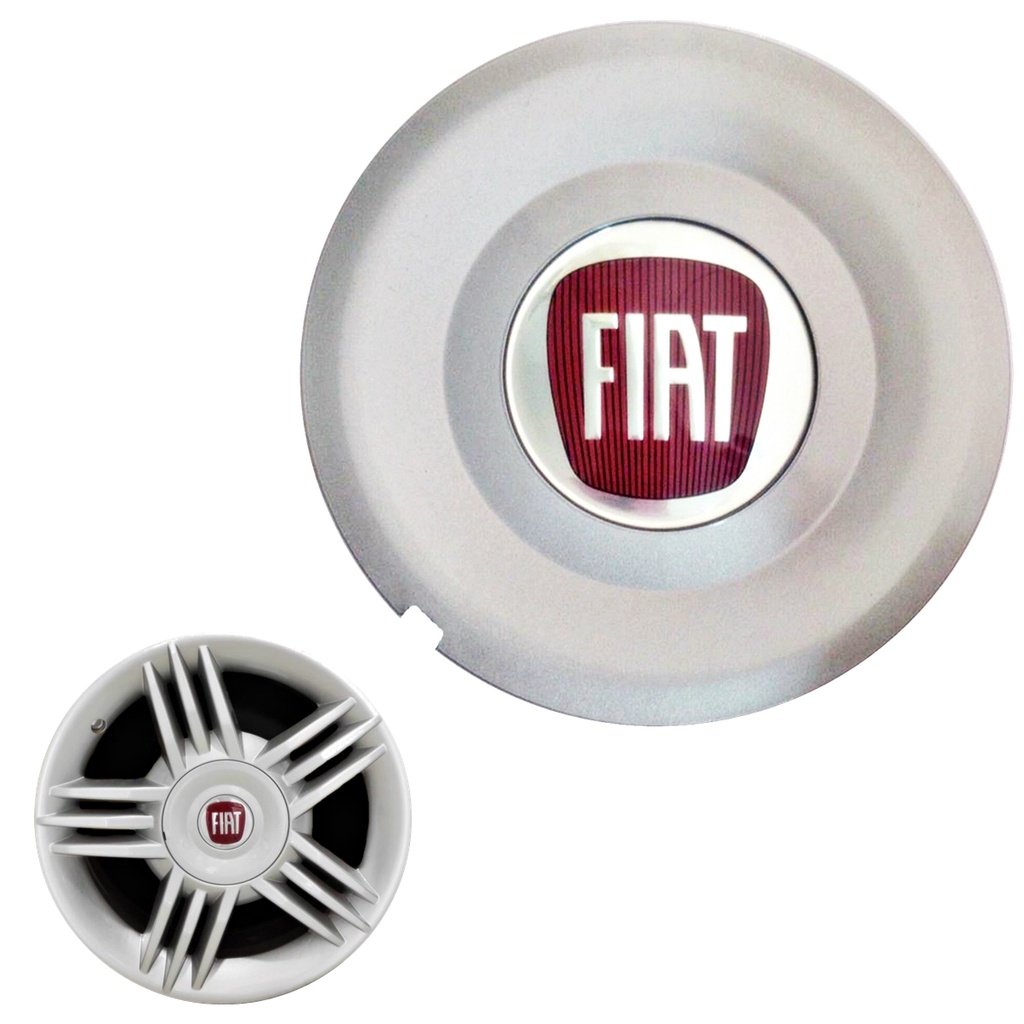 2 CalotaS Central Roda Fiat Stilo Idea Conect Aro 15/16