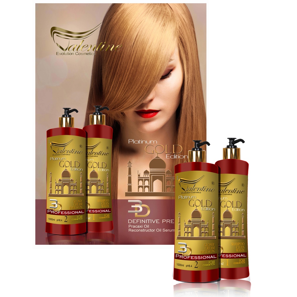Escova Progressiva Matizadora 3d Gold Edition Importado