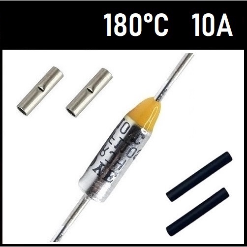 1 Fusível Térmico 10A 180C 180°C 180 Graus 250V