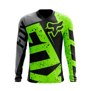 Camiseta Motocross Manga Longa Dry Fit Uv 50+ Fox em Oferta na Shopee