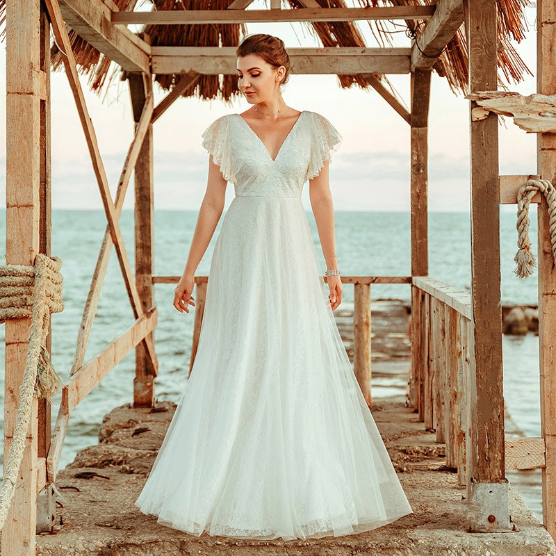 vestidos de noiva simples e elegante