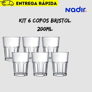 Kit 6 Copos Bristol 200ml em Oferta na Shopee