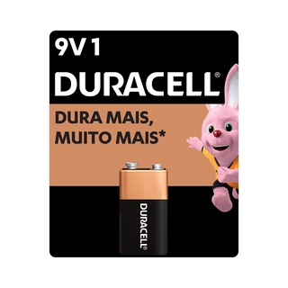 Bateria Alcalina 9V Duracell com 1 Unidade