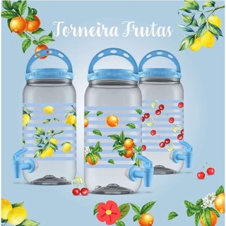 Suqueira com Torneira - Garrafa com Torneira - Porta Suco - Água Aromatizada - Pote Torneira