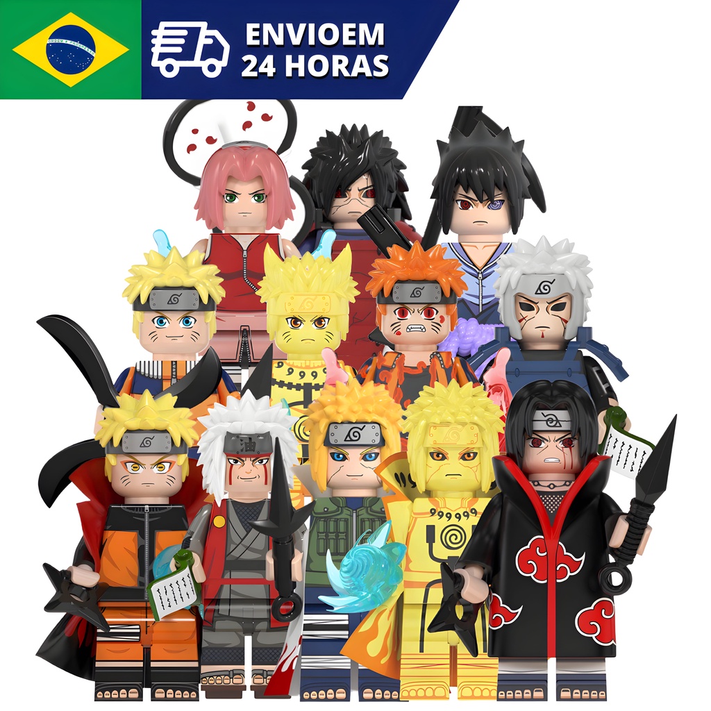 Lego Naruto Mini Figuras Compatível / Crianças Brinquedos
