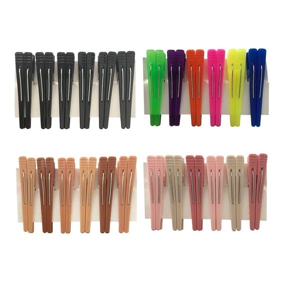 12 Presilhas Jacaré Bico De Pato Para Cabelo Prendedor