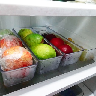 Kit 4 Potes Grandes Organizadores Para Cozinha Geladeira Frutas Legumes Multiuso