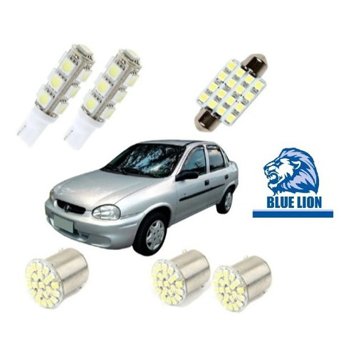 Kit Lâmpada Led Corsa Classic Sedan Hatch Wind 2009 2010