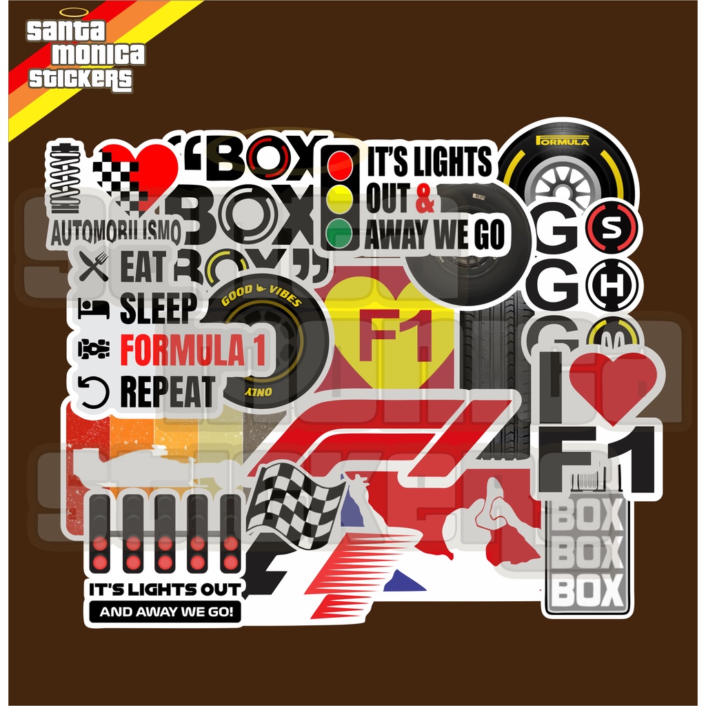 Adesivos de Fórmula 1 Diversos F1