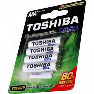 Pilha Recarregavel AAA palito Toshiba