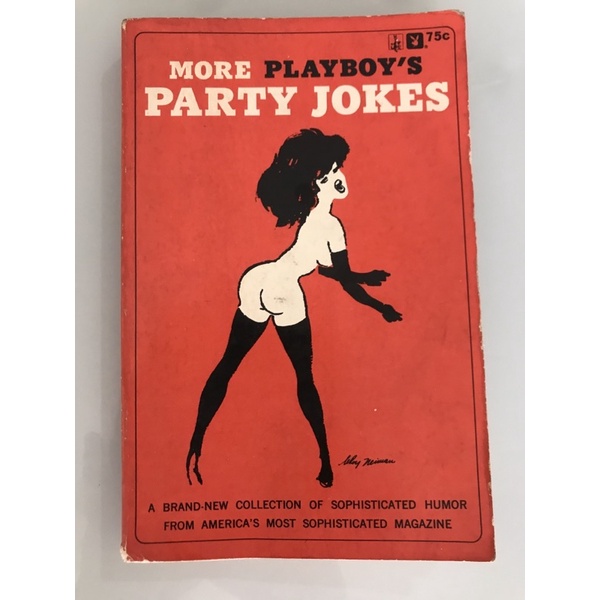 Livro adulto raro Playboy em inglês Party Jokes vermelho sex shop