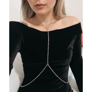 colar cinto de corporal para homens e mulheres bodychain borychain banhado a prata e ouro