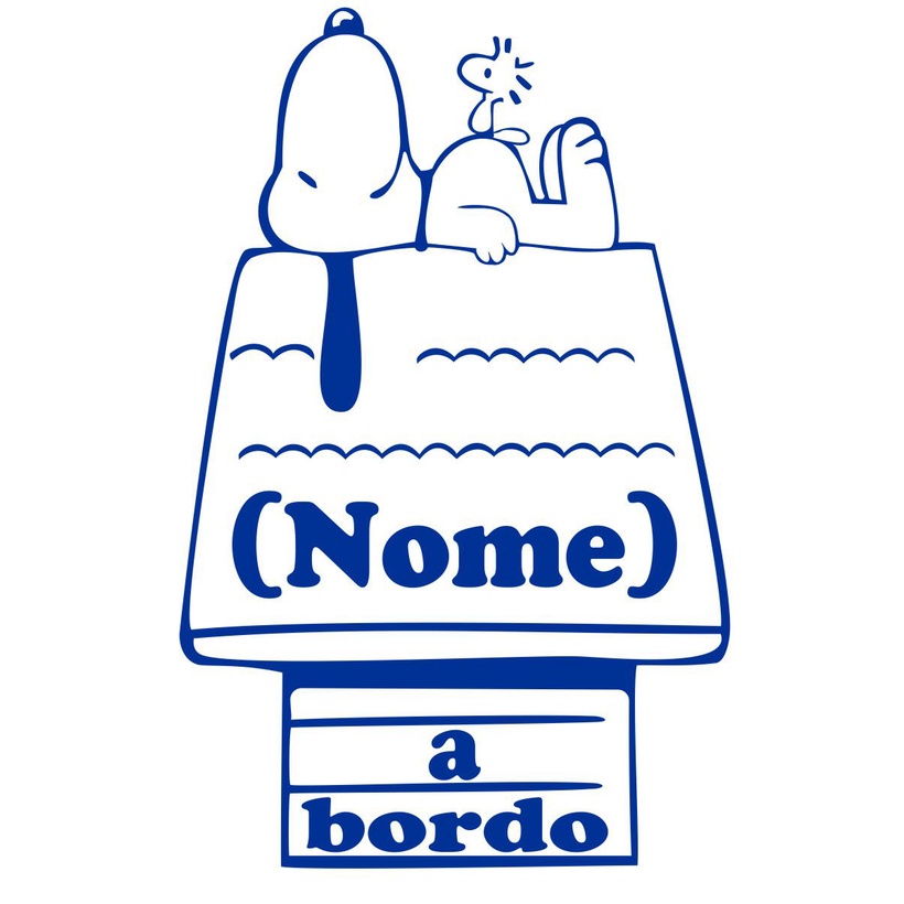Adesivo Bebê a Bordo - Snoopy - Mod.4