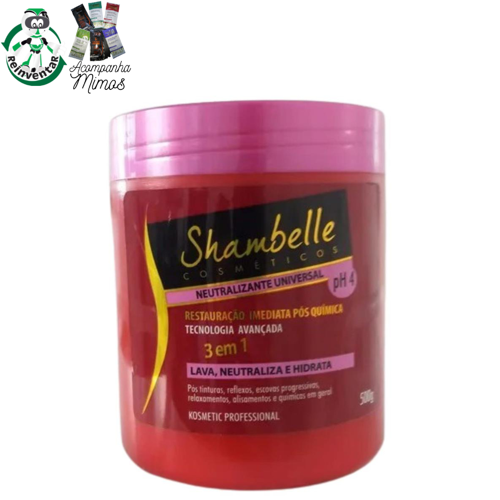 Neutralizante Universal 3 em 1 Shambelle Nutriminas 500g Lava, Neutraliza e Hidrata em Oferta na Shopee