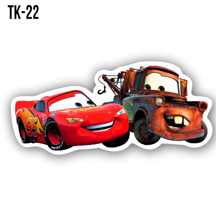 Adesivo Carros - Mcqueen E Tom Mate - Amigos Sticker 10x10cm | Shopee ...