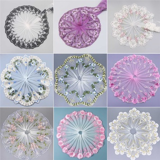 1 Pátio 3D Flower Lace Fabric Bordado De Renda Casamento Faça Você Mesmo Acessórios De Costura Artesanal