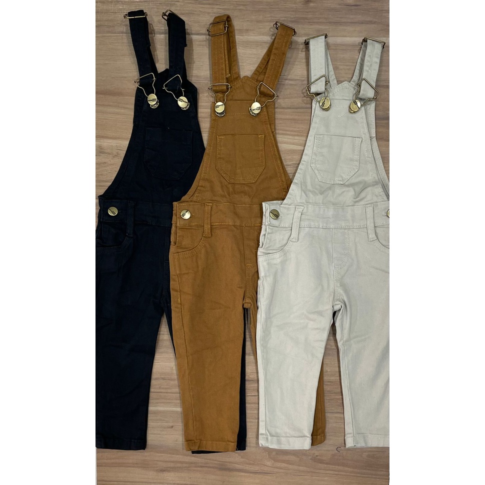 Roupa Menino Jardineira Infantil Macacão De Calça Color