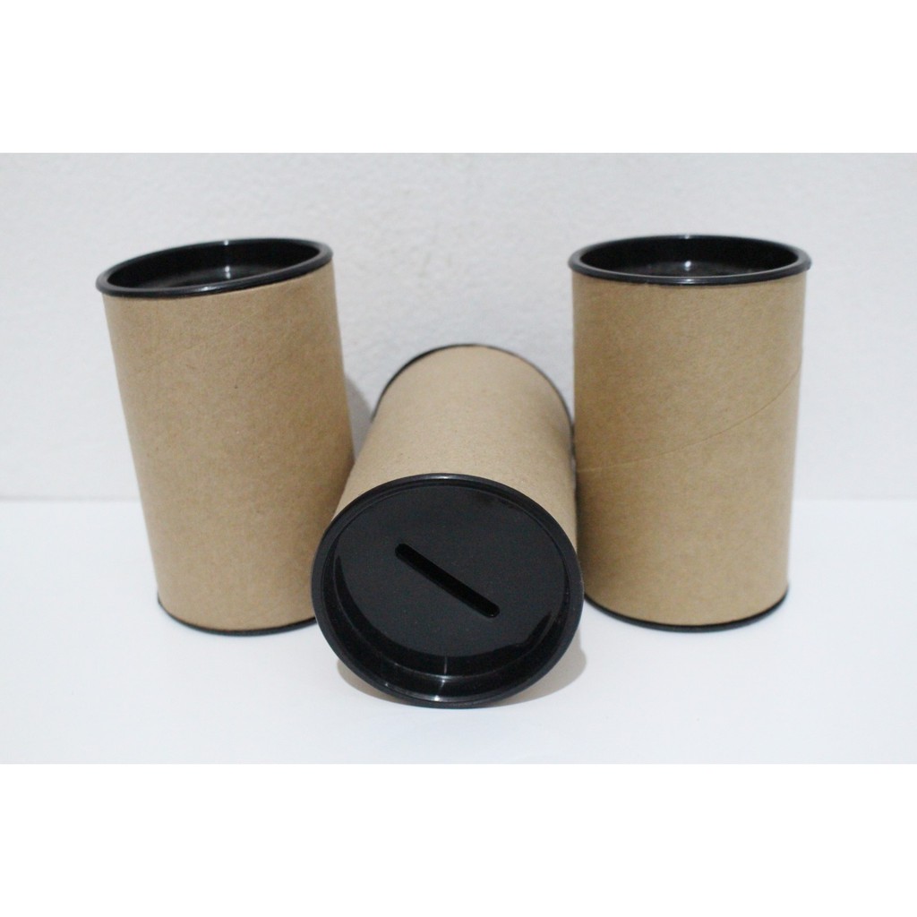 Cofrinho de papelão Para Personalizar 7X6 (10 Unidades) - Preto