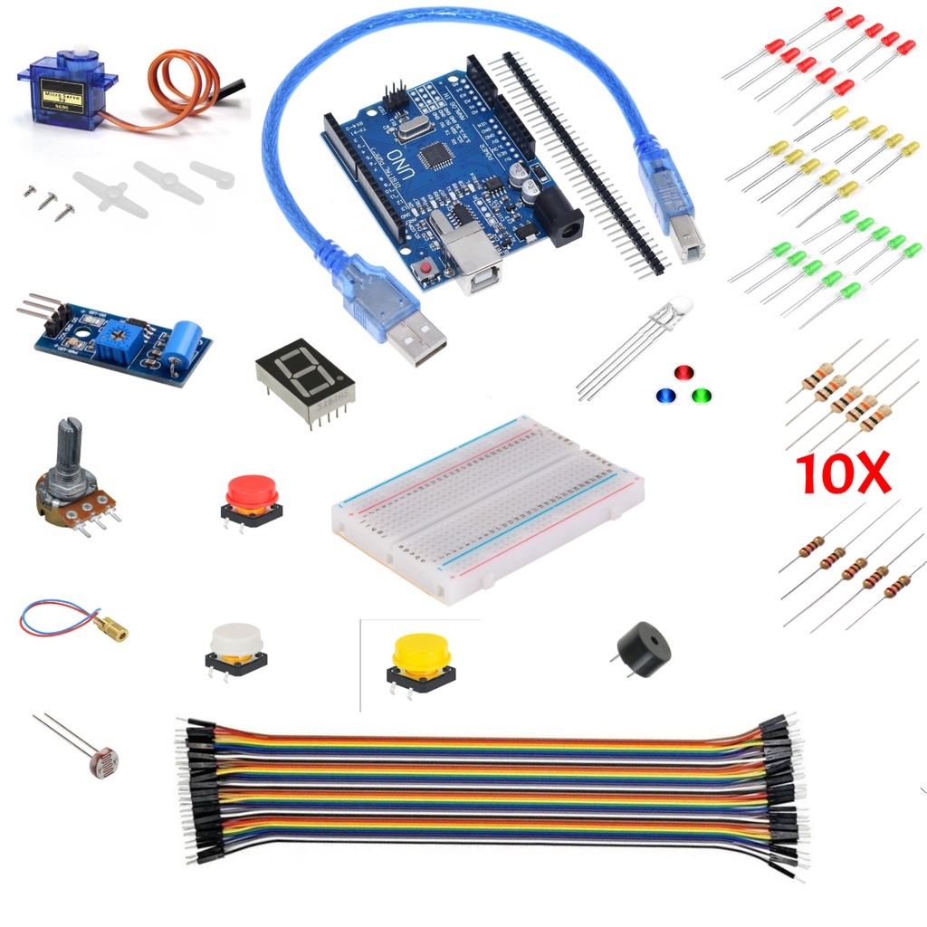 Kit Iniciante Com Arduino Uno R3 Shopee Brasil 1006