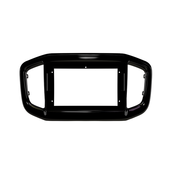 Moldura Fiat Nova Strada P/ 9 Polegadas Black Piano em Oferta na Shopee