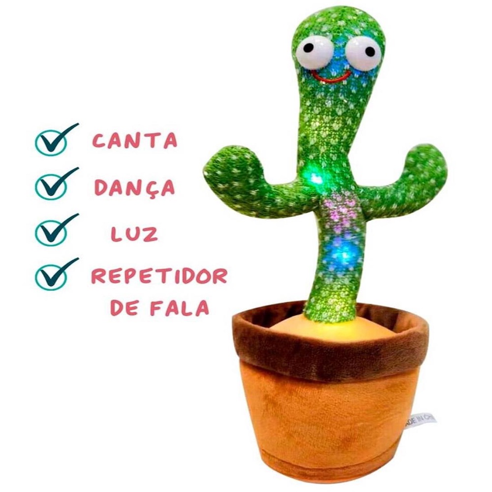Cacto Dancante Interativo Com Voz Decoracao De Carro Mesa De Brinquedo Com  Dancante De Cacto Bonecas Cacto Falante Dancing Cactus | Shopee Brasil