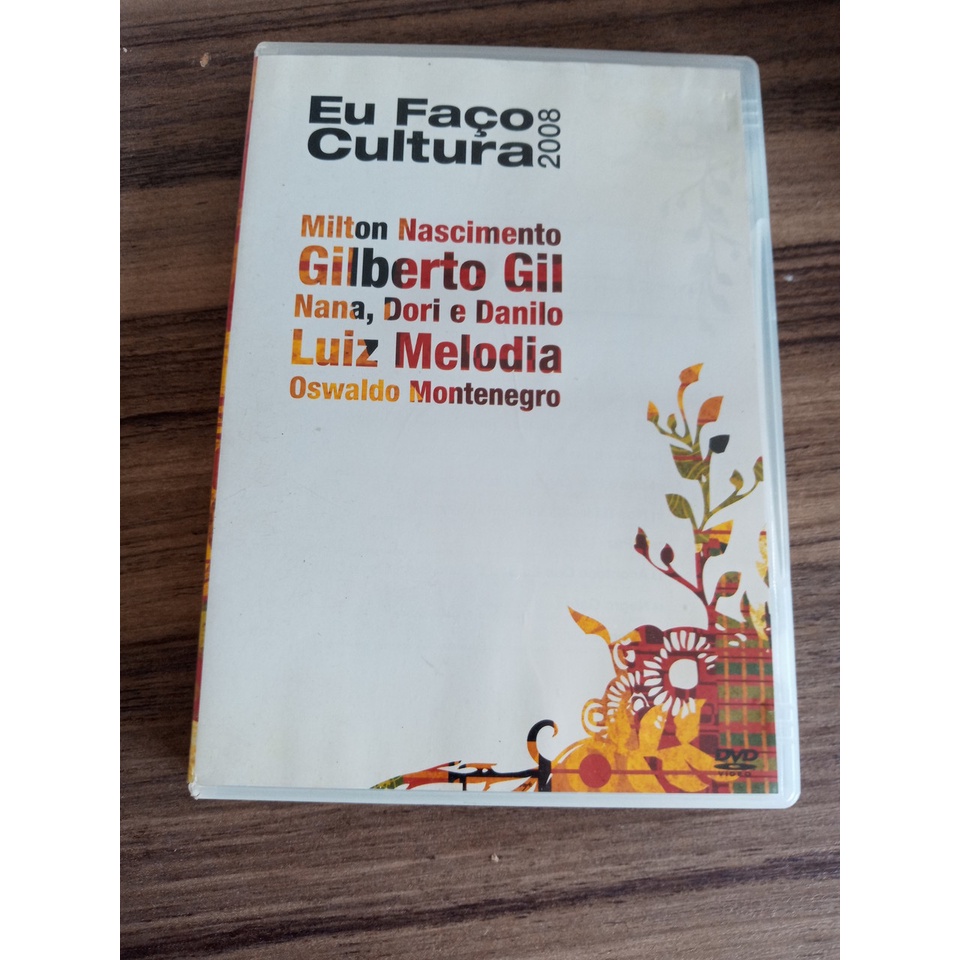 DVD Eu Faço Cultura com Gilberto Gil, Luiz Melodia, Oswaldo Montenegro e outros