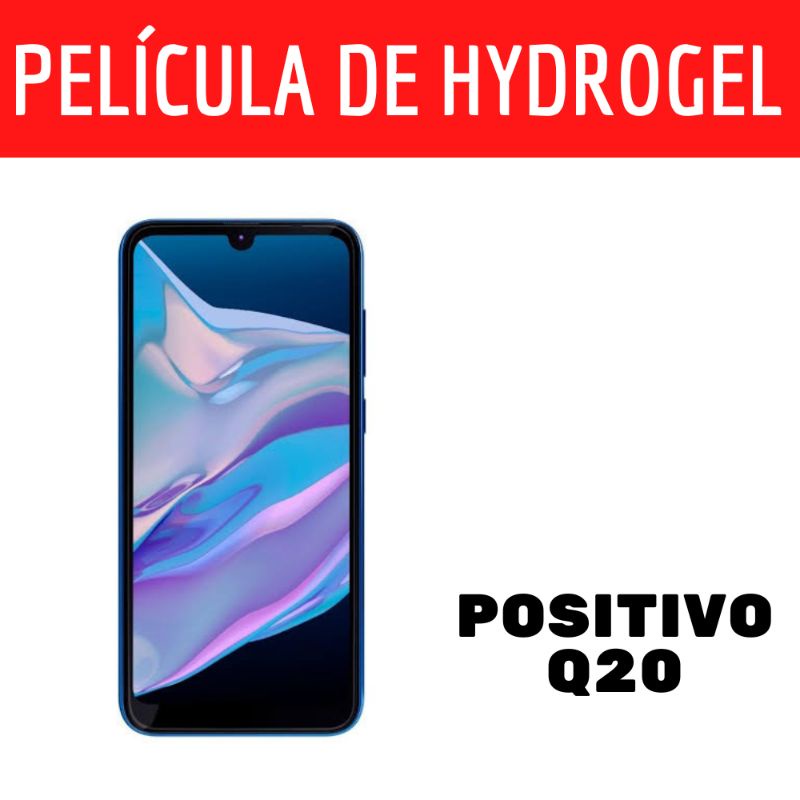 Película Hydrogel Positivo Q20 Smartphone Celular Anti Impacto Premium
