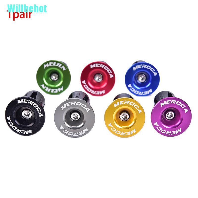 [2Pcs Bike Bar End Plugs De Alumínio Para Bicicleta De Estrada Antiderrapante Tampas De Guidão Firme em Oferta na Shopee