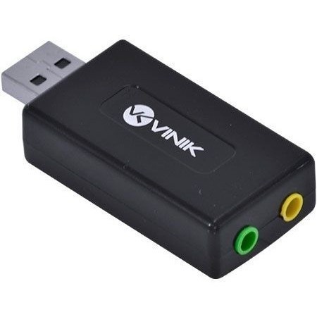 Adaptador / Placa Som 7.1 - Usb 2.0 - Estereo + Microfone P2