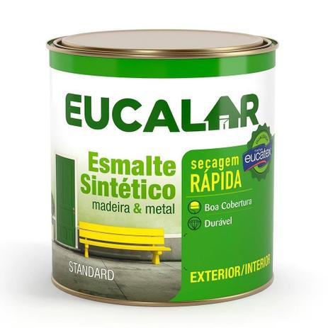 Tinta Esmalte Sintético Eucalar 900ml Eucatex Varias Cores Tinta Para Metais E Madeiras tinta esmalte tinta para metal tinta para madeira esmalte sintético tinta óleo tinta esmalte sintético tinta esmalte eucalar