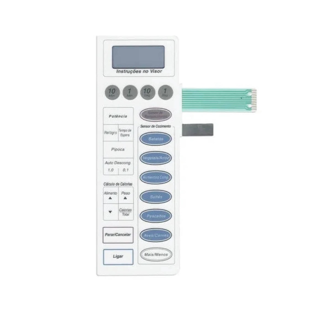 MEMBRANA COMPATIVEL MICROONDAS PANASONIC NN 7958 BRANCA RETA