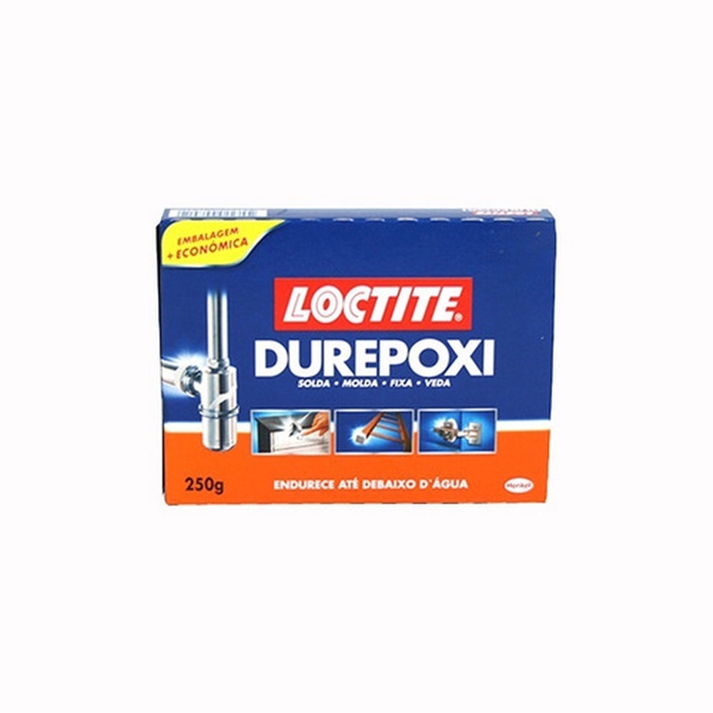 SUPER COLA DUREPOXI MASSA ADESIVA LOCTITE 250G em Oferta na Shopee