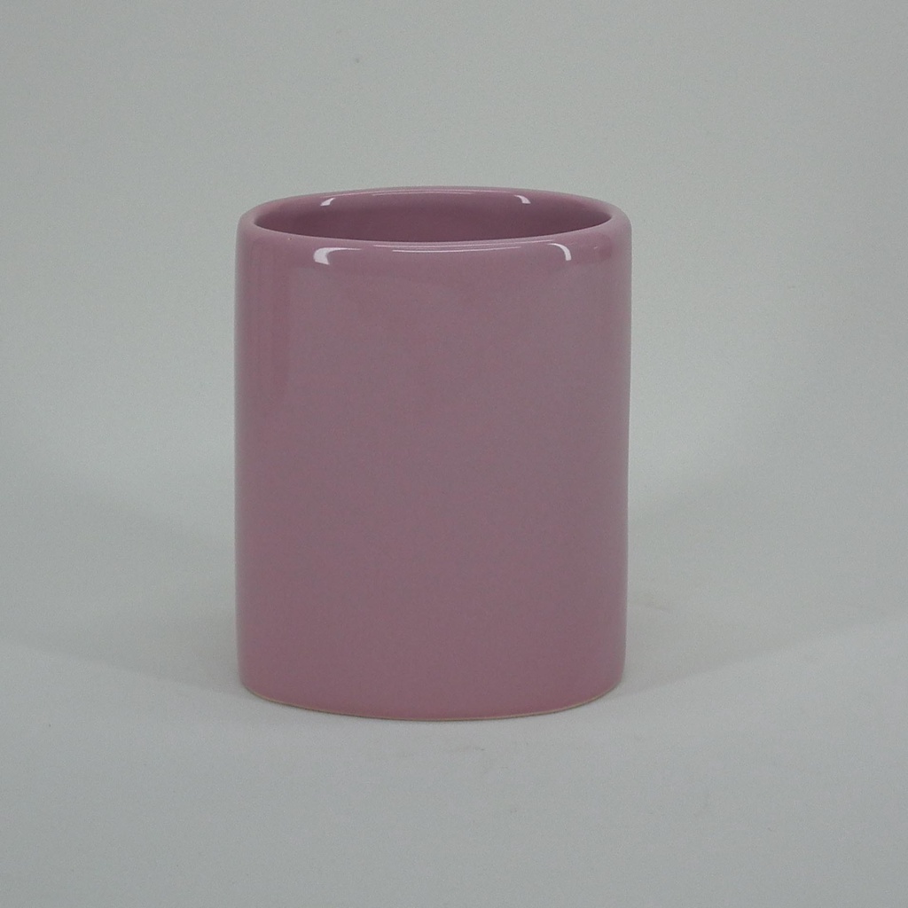 Porta Pentes, Escova, Pomada, Tesourinha, Porta treco, Porta Pincel de Maquiagem de Porcelana Rosa Bebe