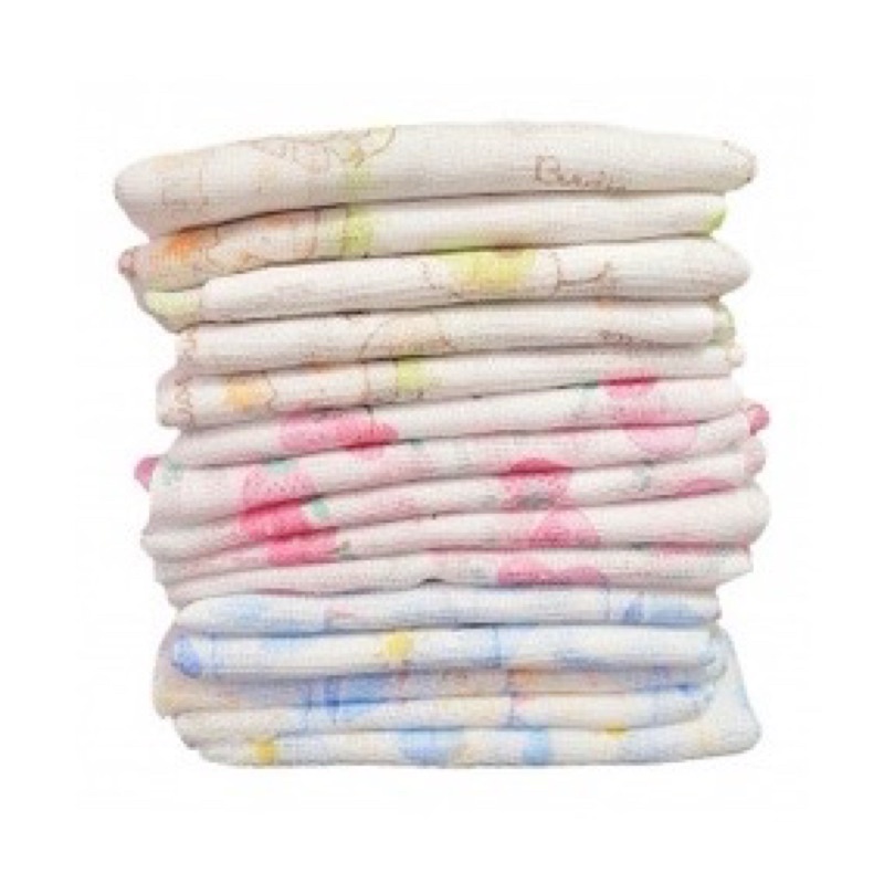 Kit de Fralda de Pano Estampada para Bebê 60cm x 60cm 100% Algodão Enxoval