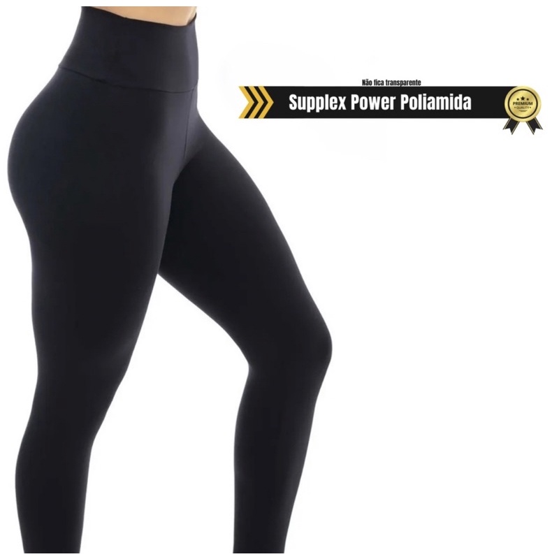 Calça Legging Leg Legue Suplex Fitness Academia Levanta Bumbum Esporte Ginástica