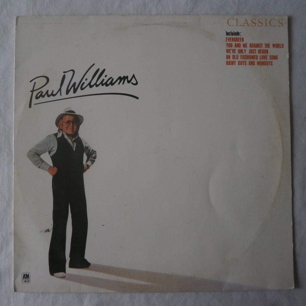 Lp Paul Williams 1977 Classics, Vinil Com Encarte, Raro