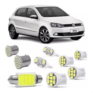 Kit Lampadas Led Gol Voyage G4 G5 G6 Teto Placa Ré Farolete em Oferta na Shopee