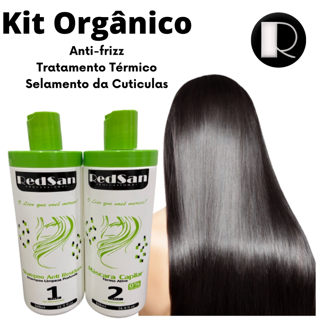 Progressiva Orgânica Sem Formol - RedSan LISO PERFEITO - 500ml em Oferta na Shopee