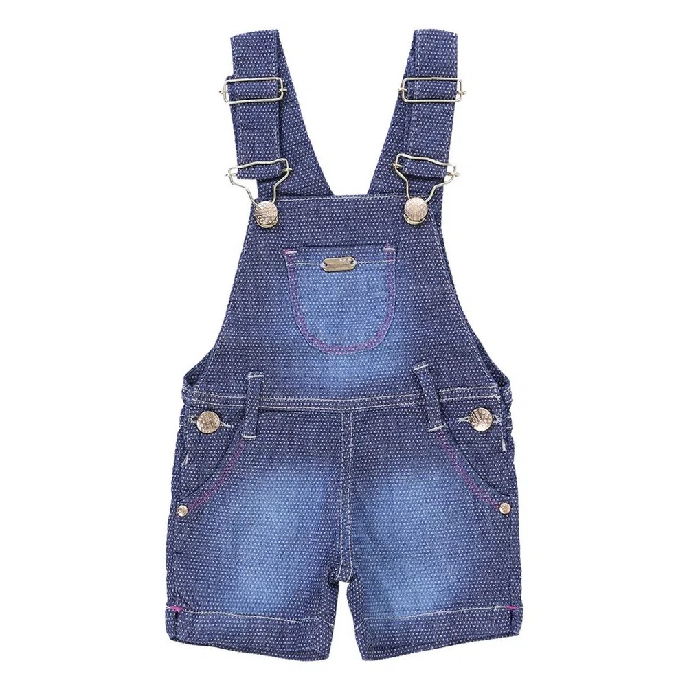 Macacao Jardineira Jeans Bebe Verao Salopete Infantil Feminina Elegante Shopee Brasil