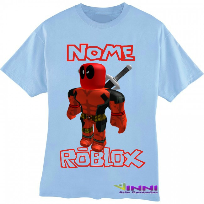Camiseta Personalizada Infantil Games Jogos Jogo Roblox Robo Deadpool Homem De Ferro Shopee Brasil - jogos de vila no roblox